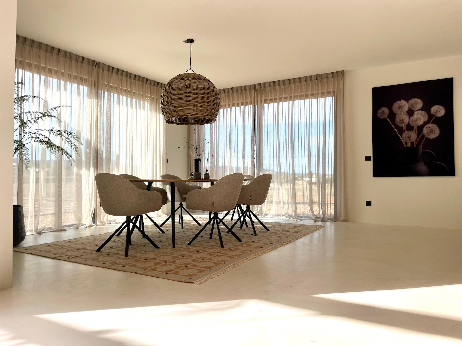 Resa Estates Ibiza te koop for sale finca modern dining area .jpeg